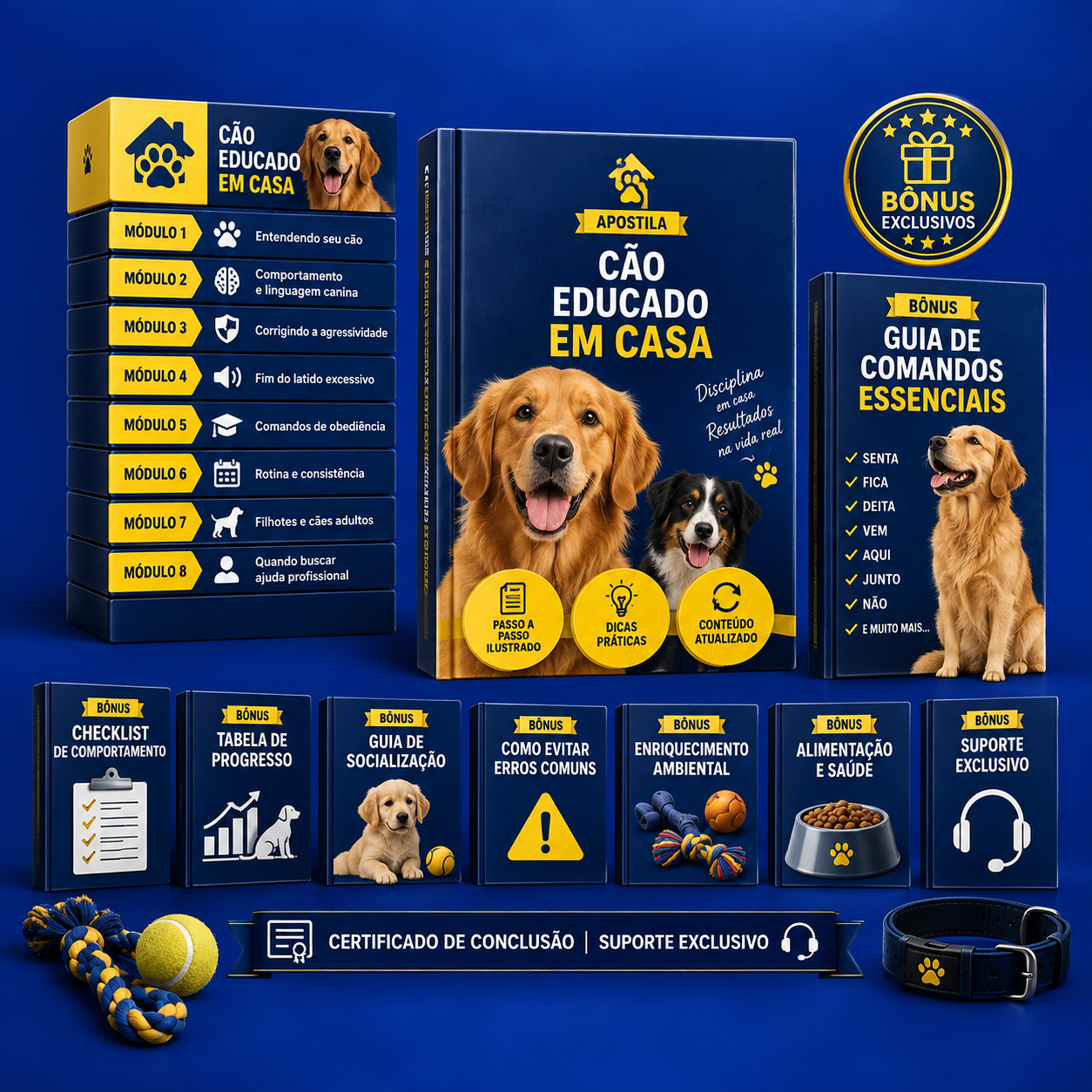 Mockup do produto Cão Educado em Casa